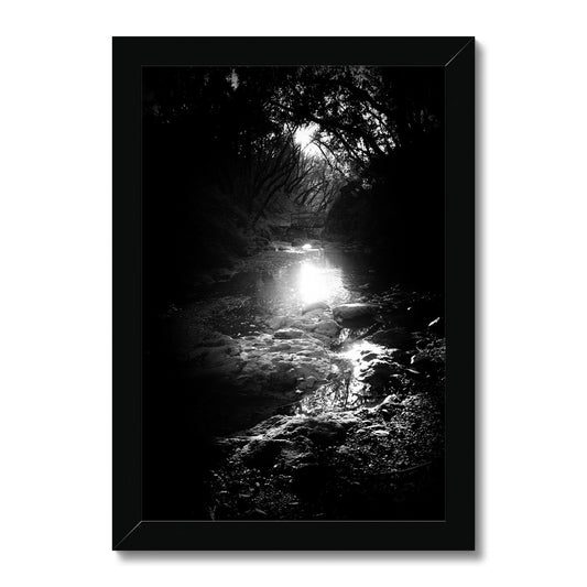 Where the light gets in Framed Print